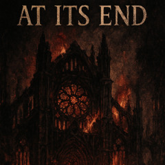 at its end