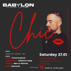 JOKA LIVE set  "CHIC" @ BABYLON Aalst  27.01.24