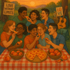 Pizza and Peaches