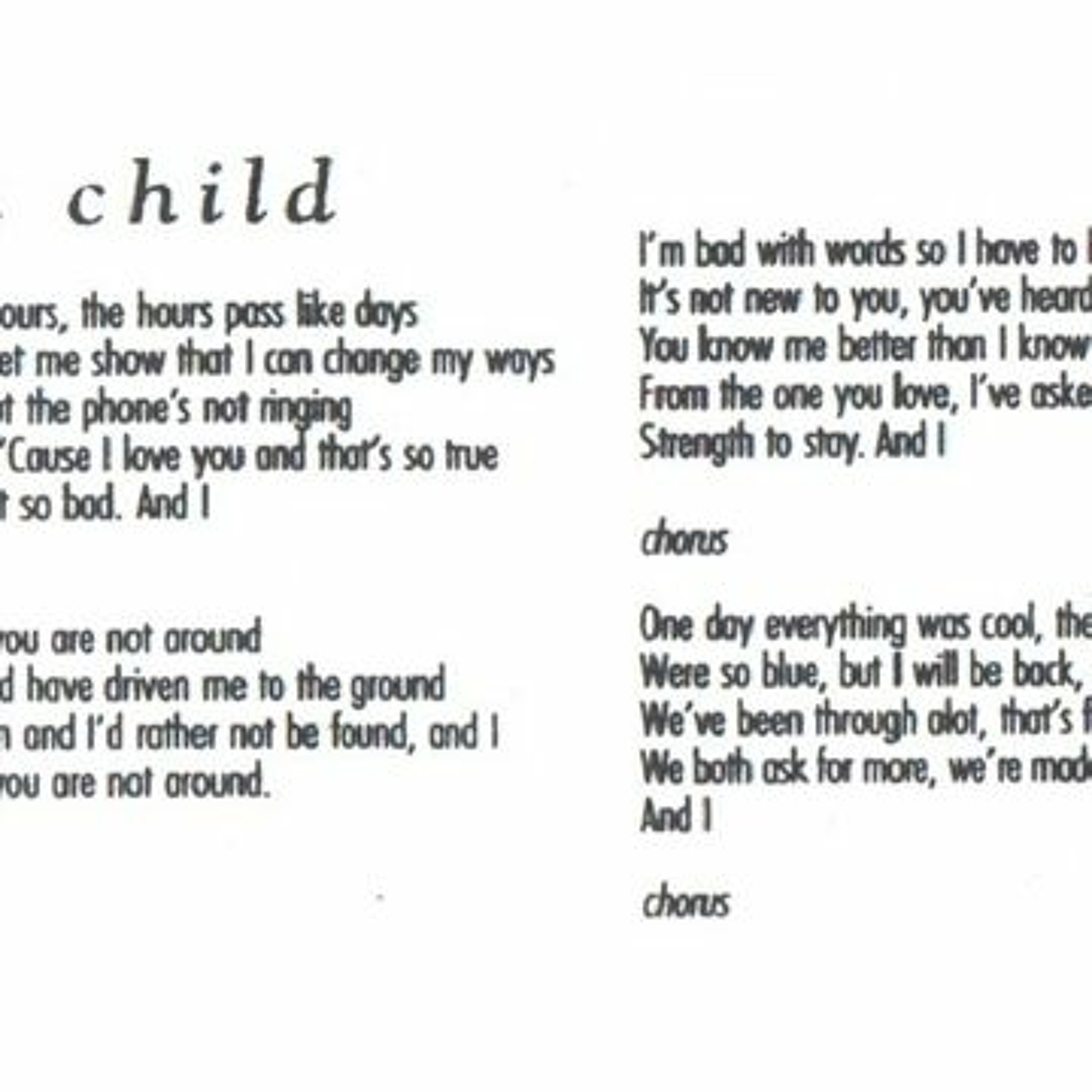 Feel Like A Child - a song written and recorded by Adam Roberts episode artwork