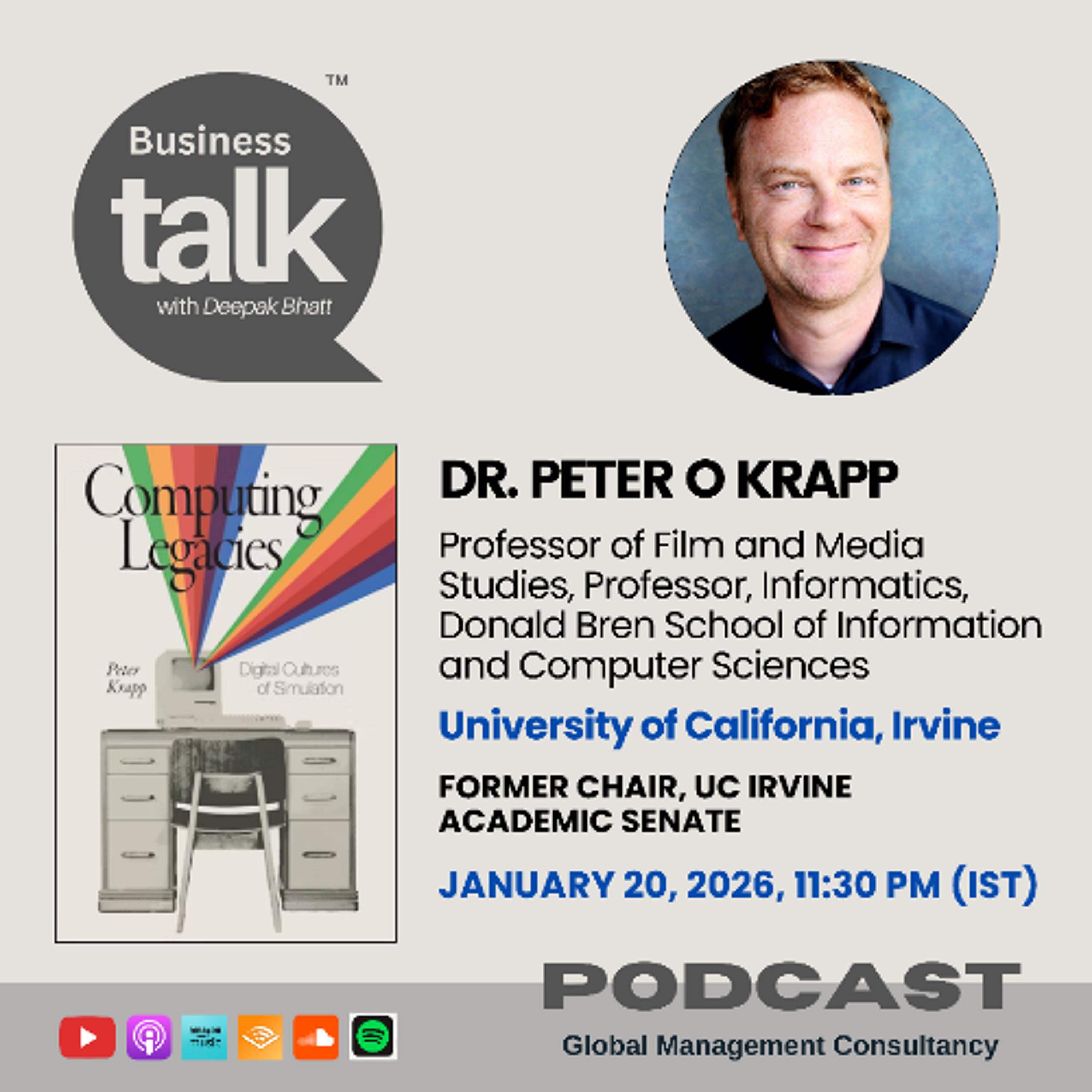 Inside “Computing Legacies”: Dr. Peter Krapp on Simulation, Memory, and Digital Culture episode artwork