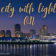 City With Lights On