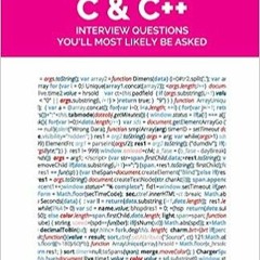 [PDF] ✔️ eBooks C & C++ Interview Questions You'll Most Likely Be Asked (Job Interview Questions ser