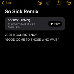 SO SICK (Remix)