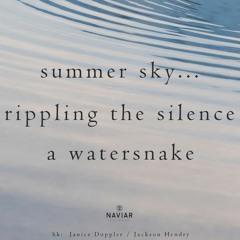 Summer Sky…  (Naviarhaiku 507)