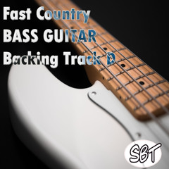 Fast Country Bass Guitar Backing Track D