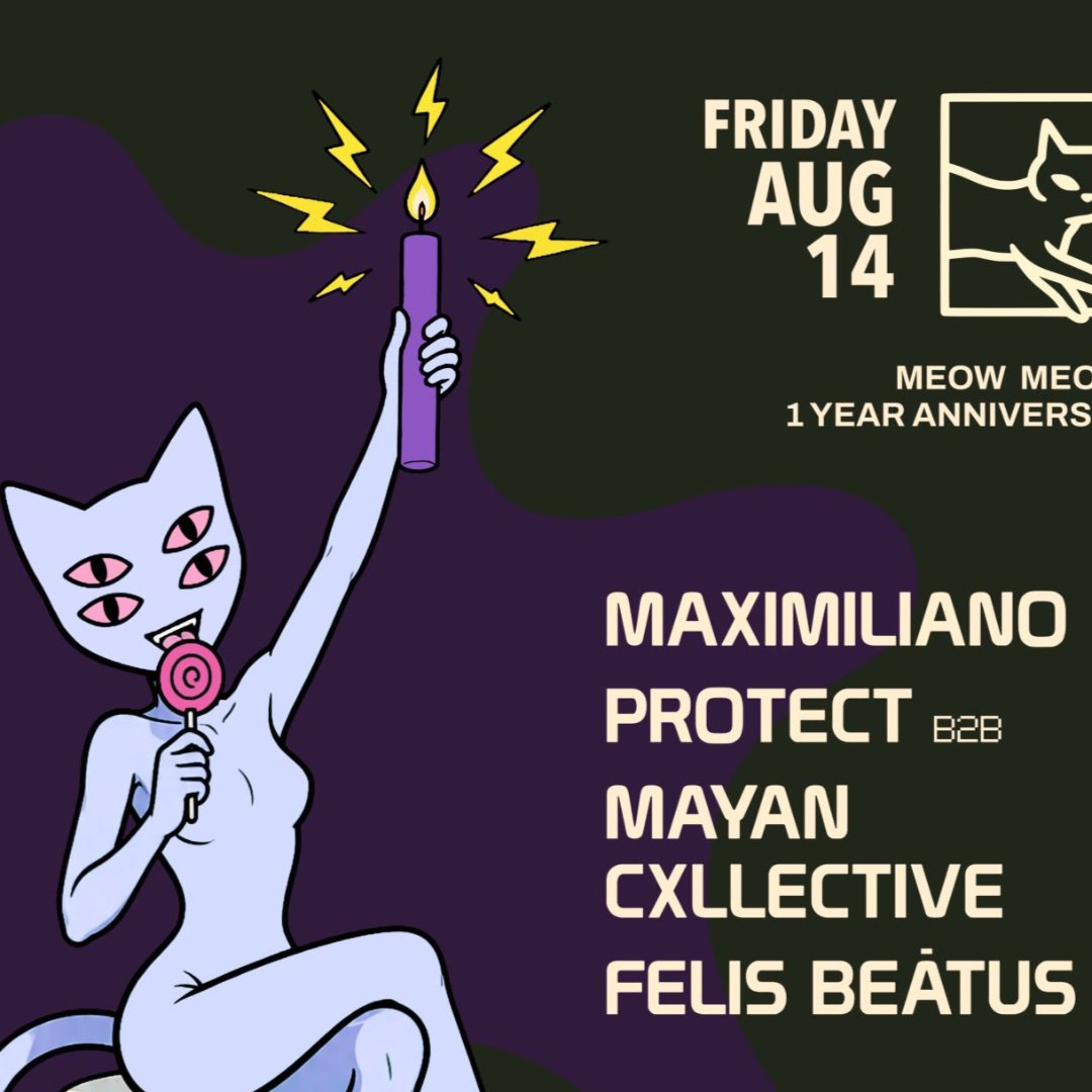 Meow Meow Anniversary Maximiliano Live 8.14.26 - Techno episode artwork
