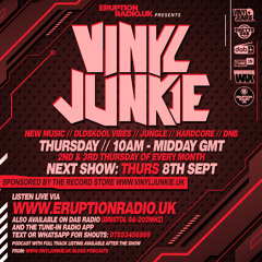 Episode 27 - Vinyl Junkie - Eruption Radio Podcast - 08/09/2022