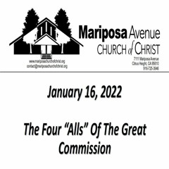 2022-01-16 - The Four "Alls" Of The Great Commission - Nathan Franson