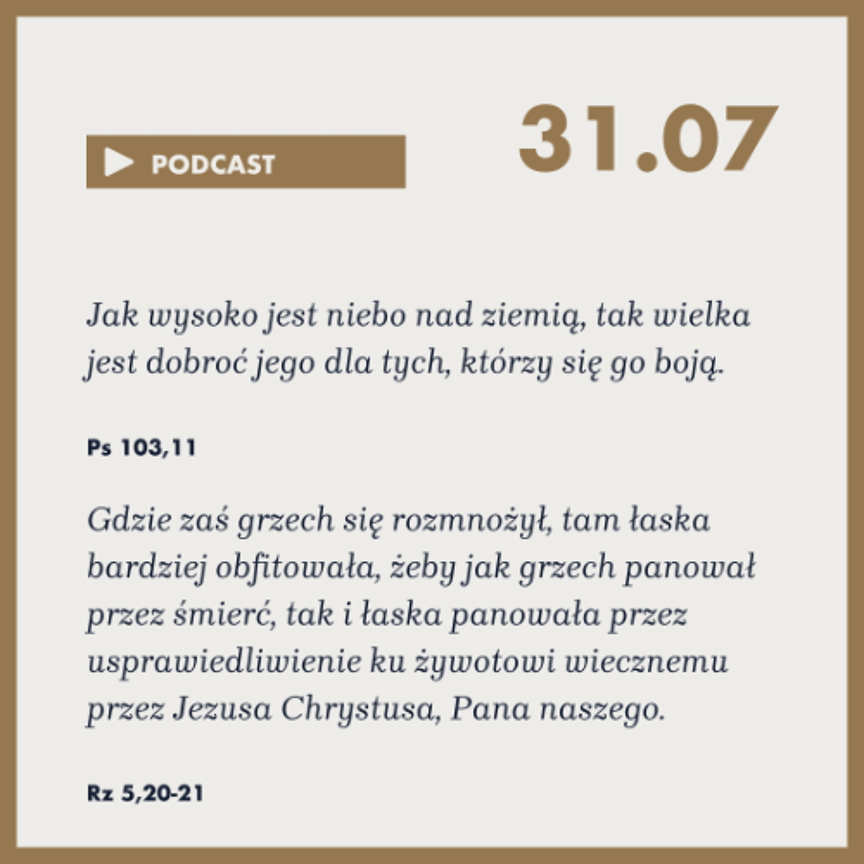 Poranek ze Słowem na 31 lipca 2025 episode artwork
