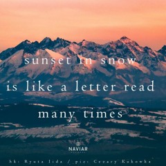 Sunset in Snow [NaviarHaiku424]