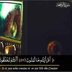 أفرايتم ما تمنون أانتم تخلقونه ام نحن الخالقون..تلاوة خاشعة  للشيخ محمد المنشاوى رحمه الله...🌹
