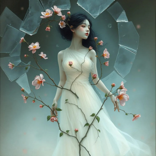 Shattered Reflections and Resilience in Bloom ( remixed version )