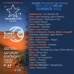 Marc Denuit // Planet Progressiv' & Organic Week 23.07.22 On Galaxie Radio Belgium