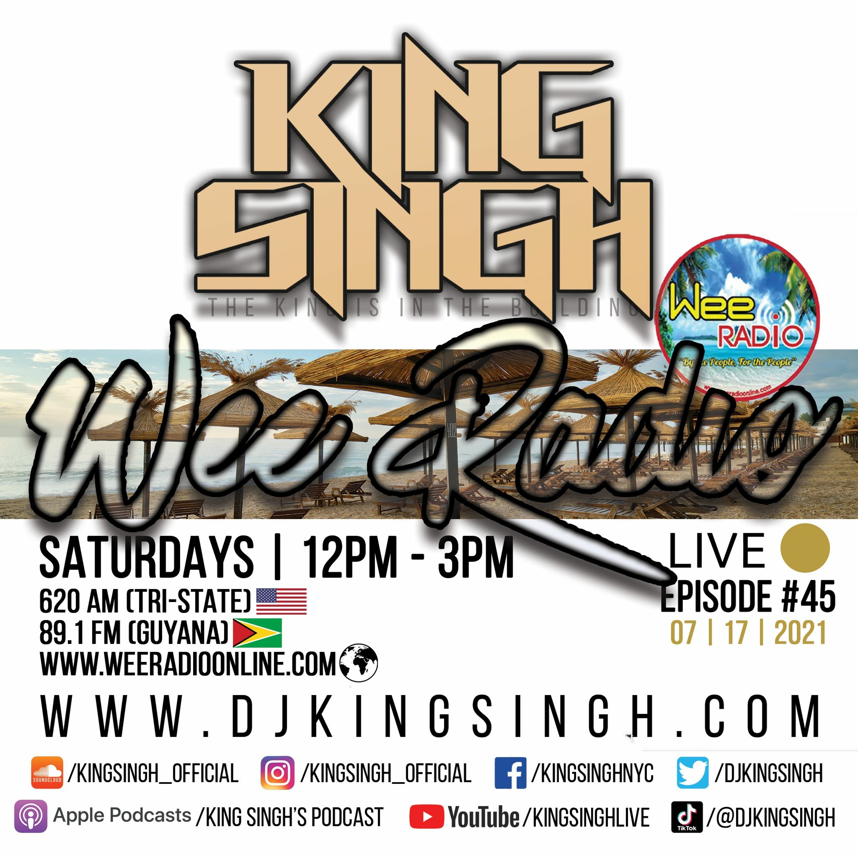 Live ep.45 (Wee Radio 07.17.21) | The King is in the Building. episode artwork