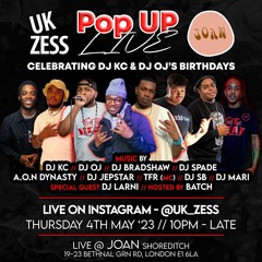 UK Zess Pop Up 4th May - Hosted By @Itsnatzb