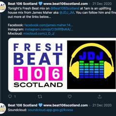 Fresh Beats Mix for Beat 106 Scotland Broadcast 21.12.20