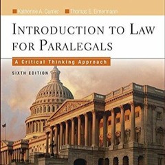 kindle onlilne Introduction To Law for Paralegals: A Critical Thinking Approach (Aspen College)