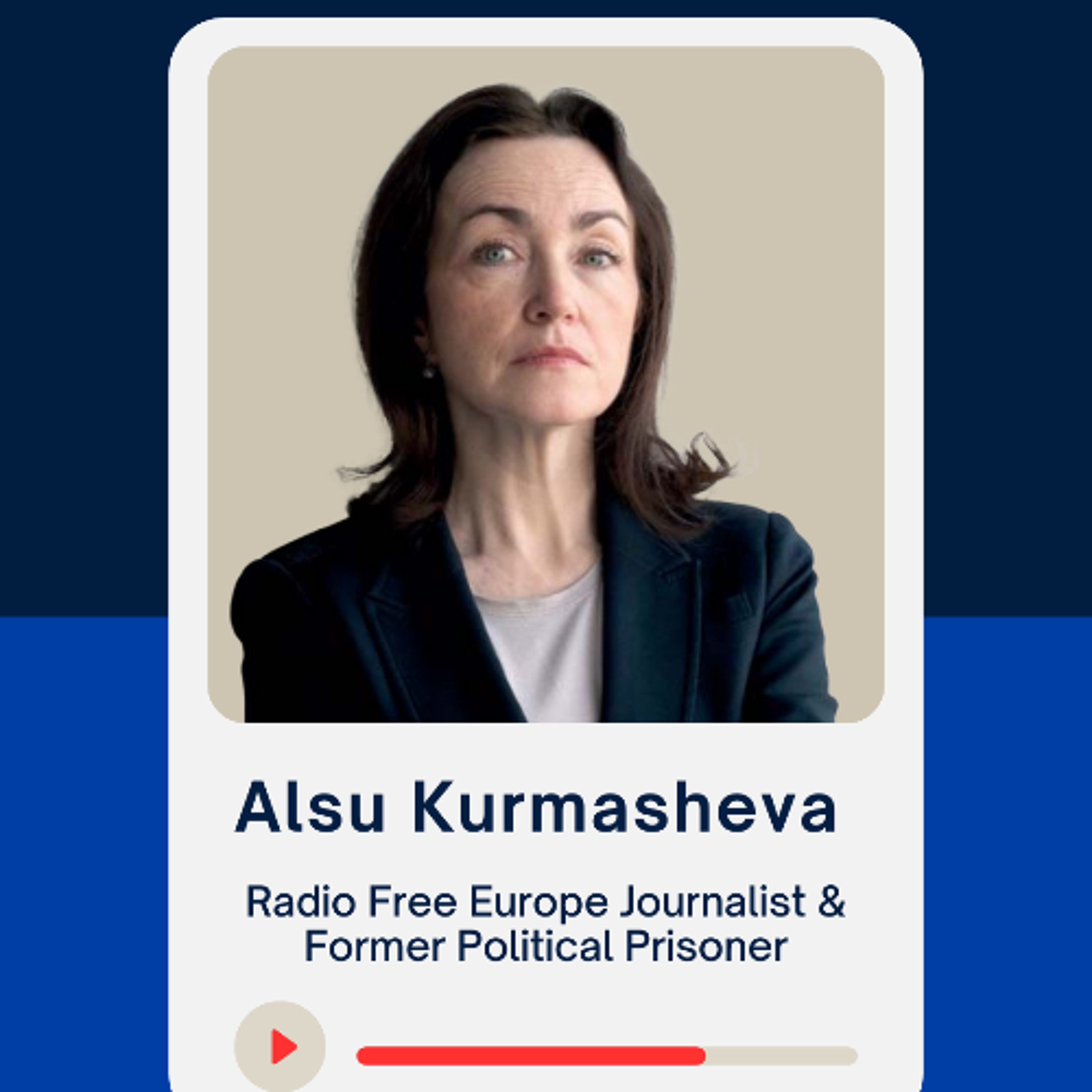 Alsu Kurmasheva, Former Political Prisoner, "Sometimes in prison, the only thing I could control was my breath."