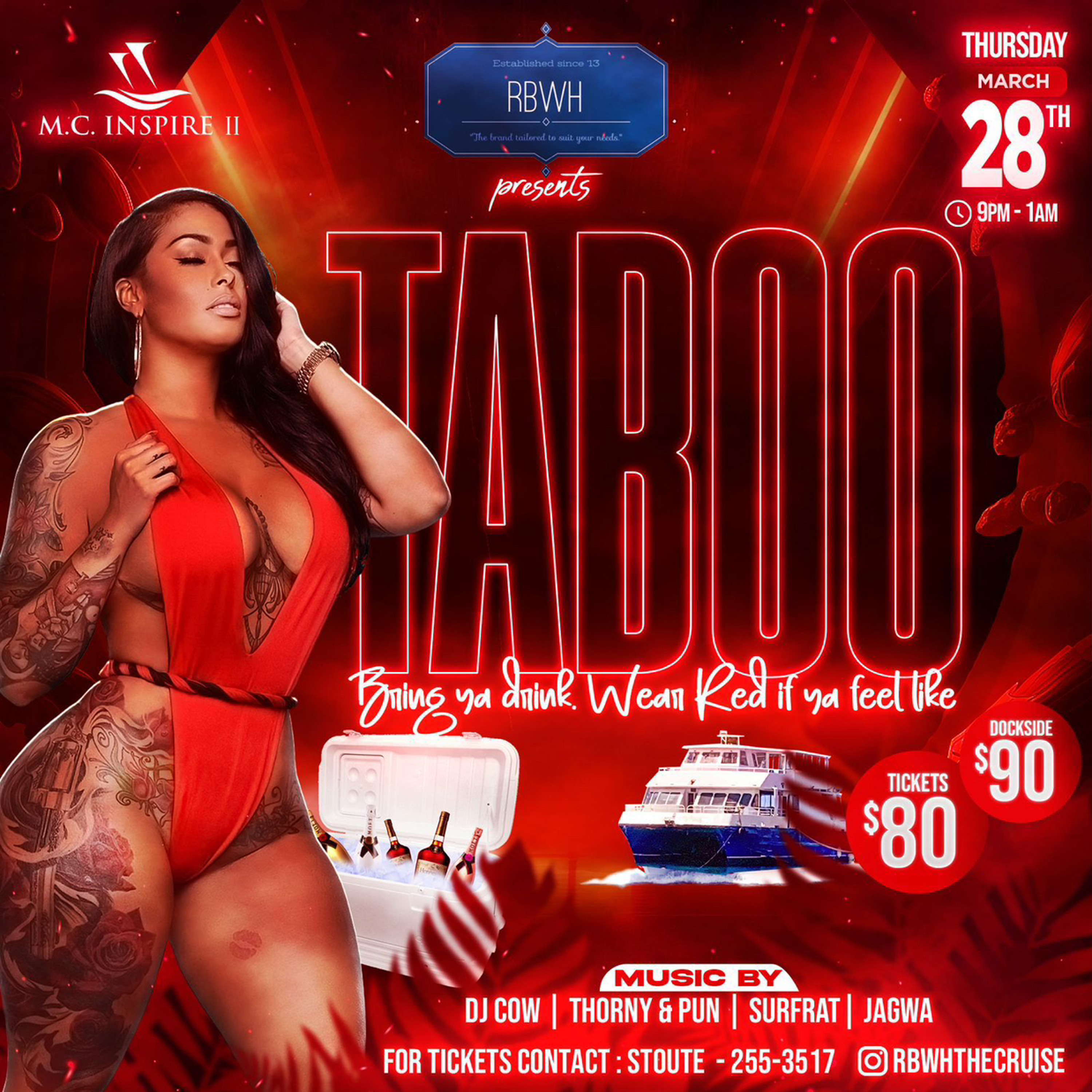 RBWH Taboo 28th March Mc Inspire 2