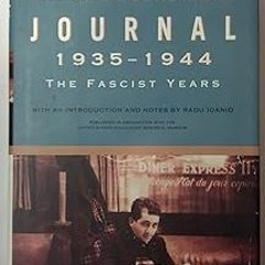^Pdf^ Journal 1935–1944: The Fascist Years by  Mihail Sebastian (Author)