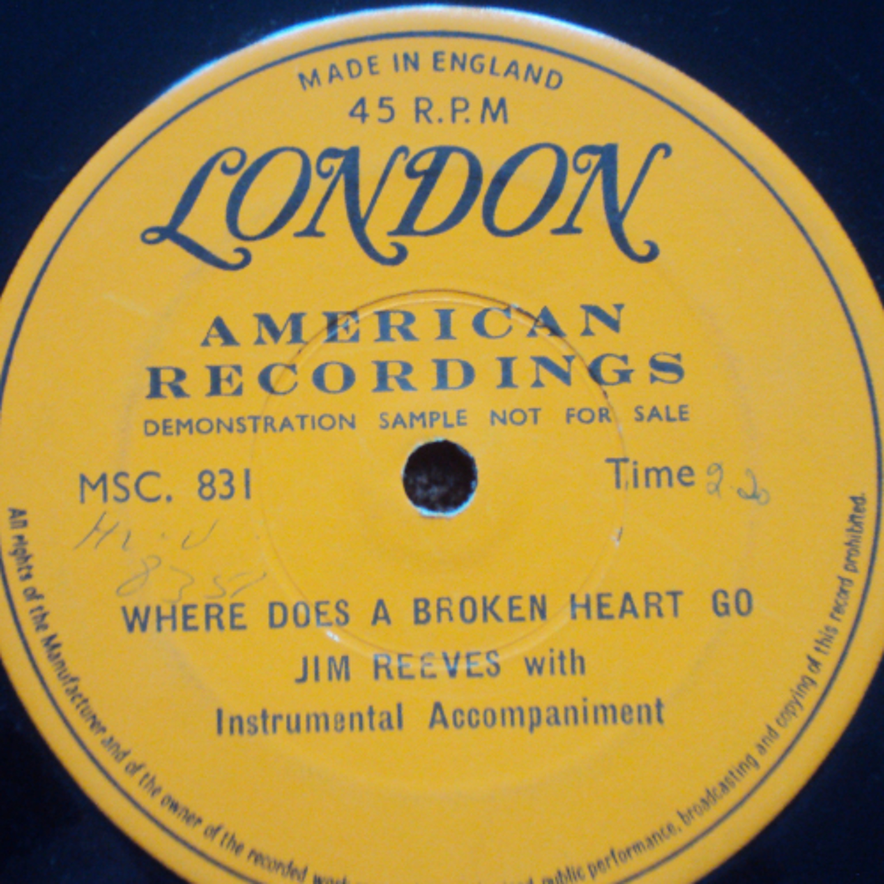 #559 The Immortal Jim Reeves 6 LP-box-set - Side L - Reader's Digest RDA 9586B - 1975 - England episode artwork