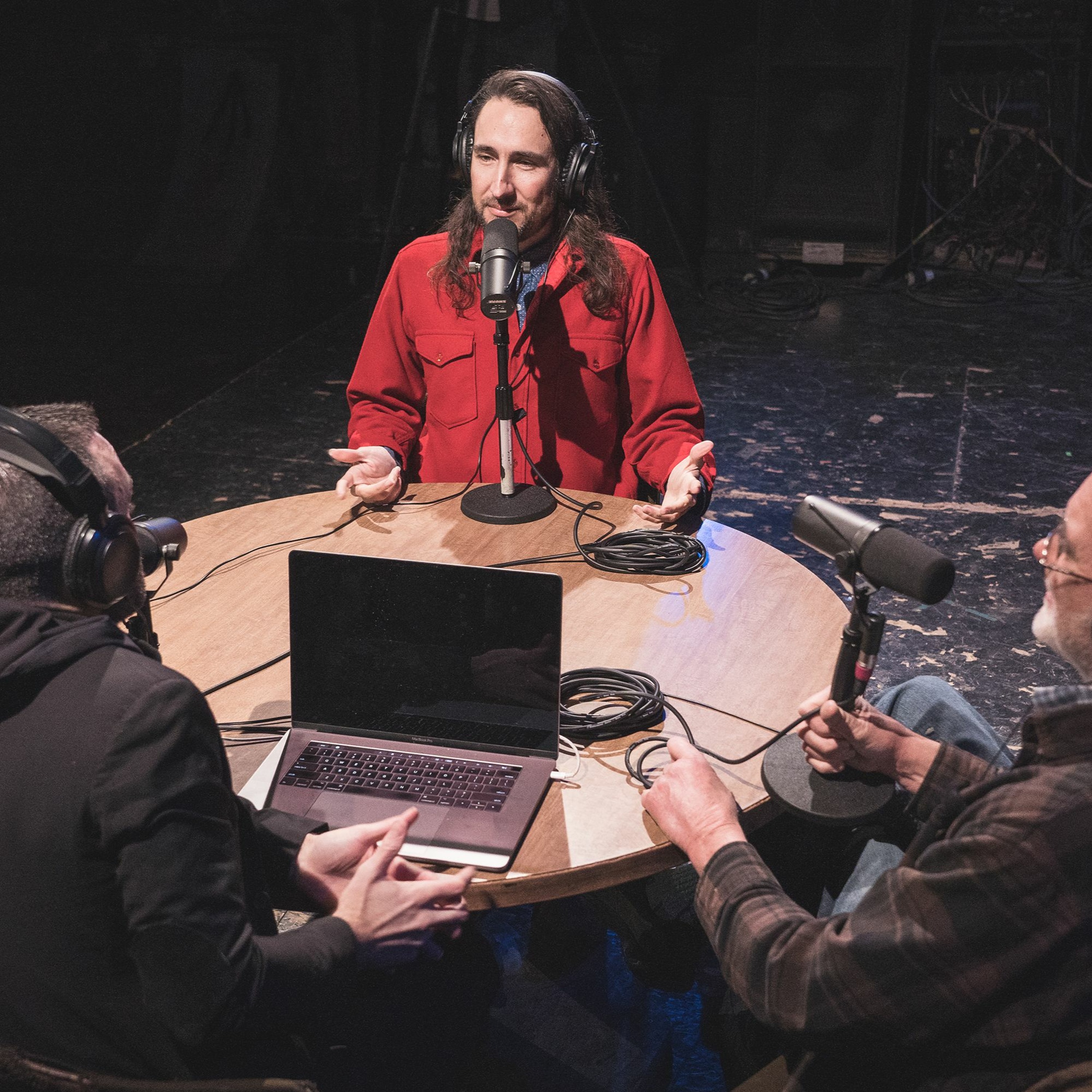 Onstage with Jim and Tom
