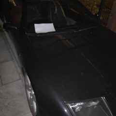 White Ferrari Distorted