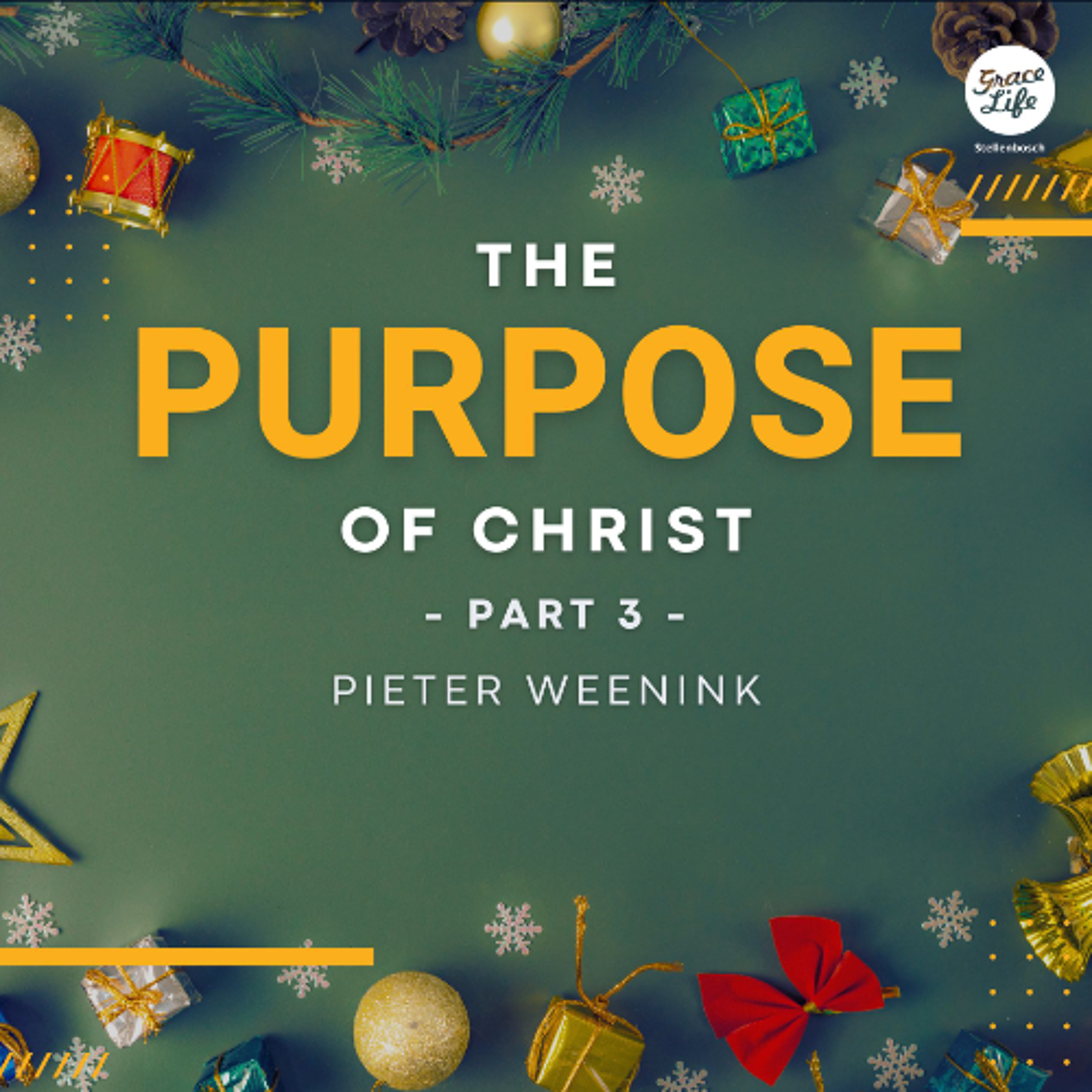 The Purpose-Part 3-The Purpose Of Christ-Pieter Weenink(Stellenbosch)