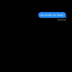 You broke my