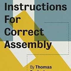 DOWNLOAD PDF 💚 Instructions for Correct Assembly (Oberon Modern Plays) by  Thomas Ec