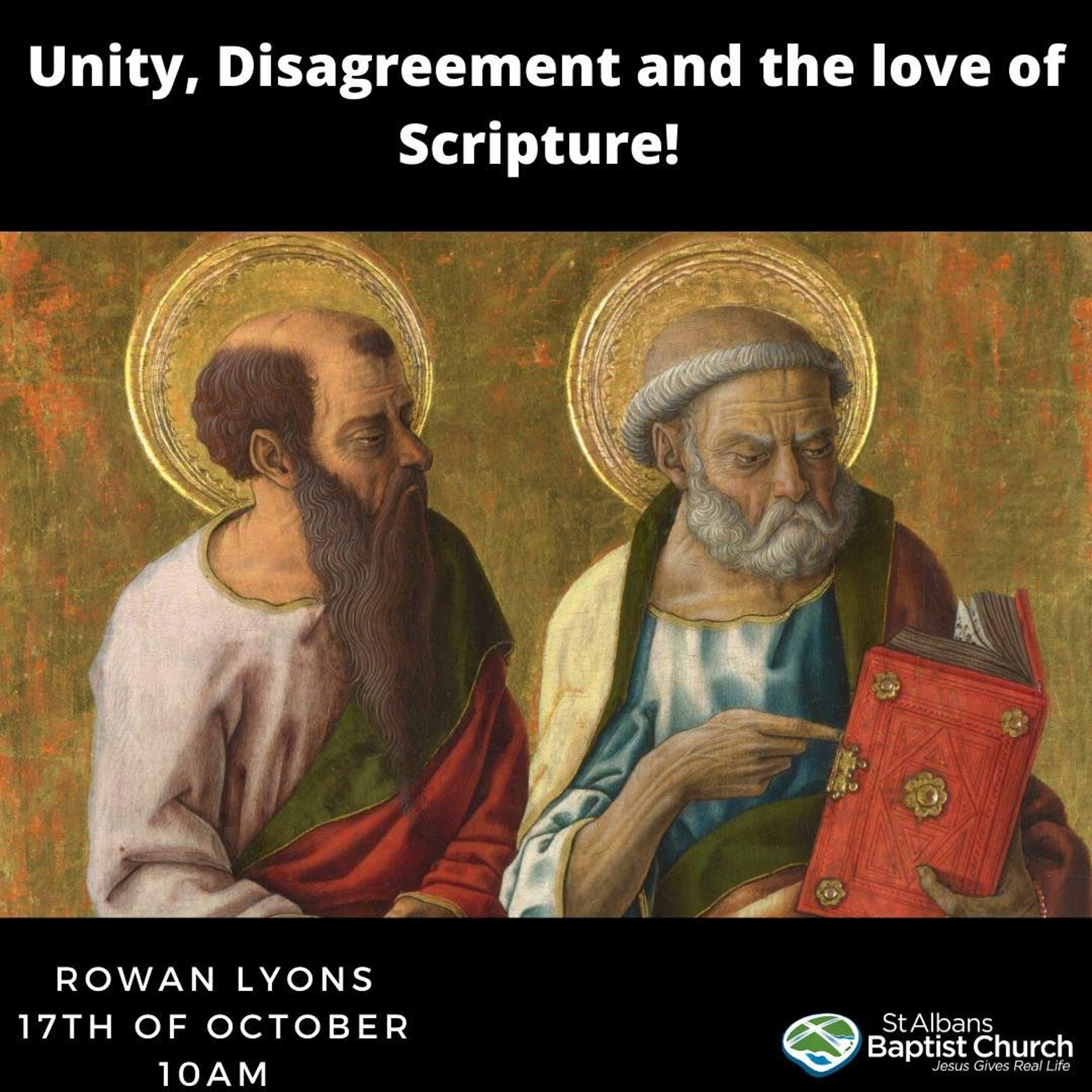17-10-2021 - Unity, Disagreement and the Love of Scripture - Rowan Lyons episode artwork