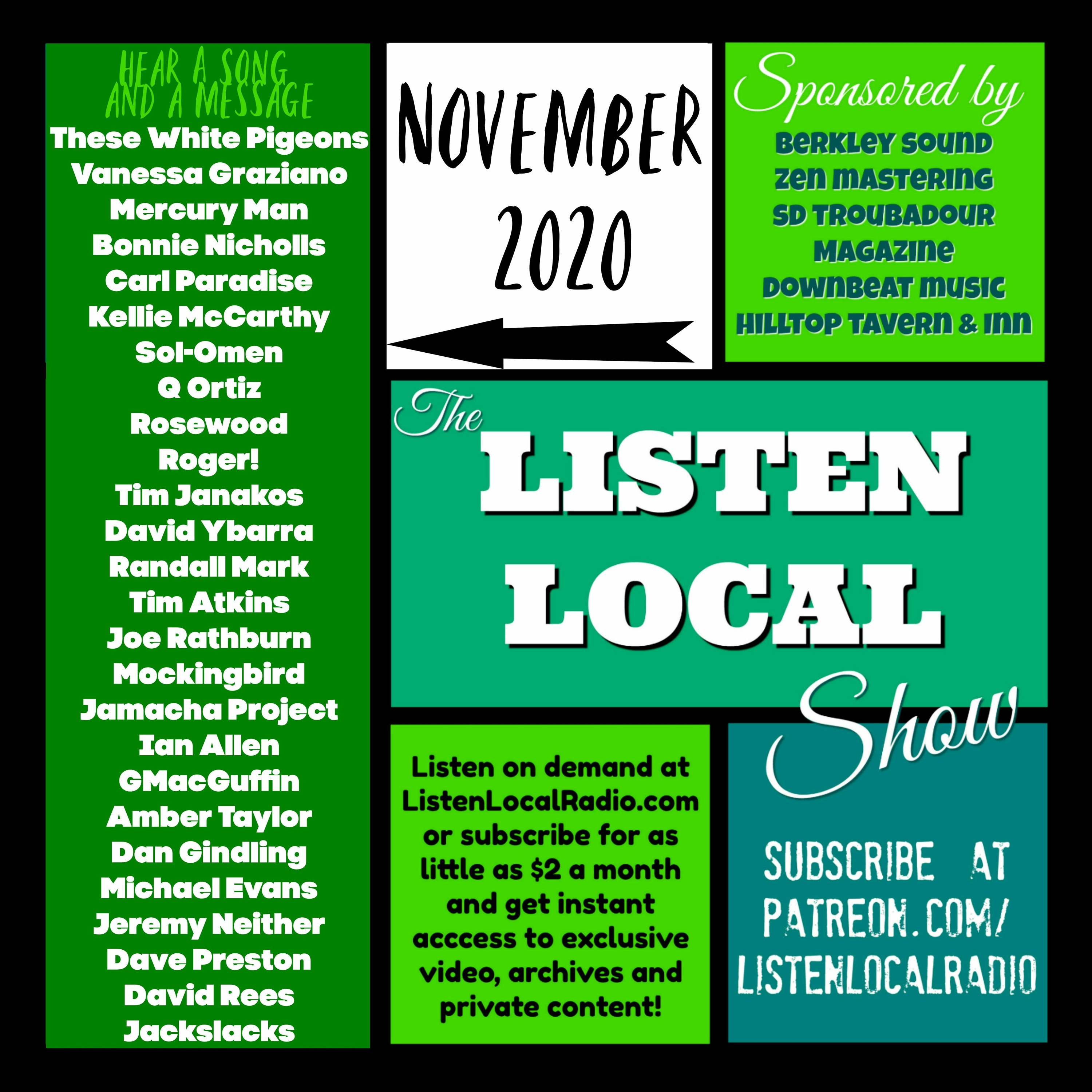 November 2020 Listen Local Show episode artwork