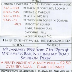 Juice 4 - Oggo DJ & MC Whizz Kidd Ft Bodgit n Scarper - 1999 - McKluskeys Spondon
