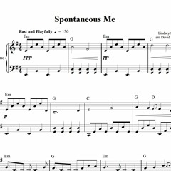 Spontaneous Me Piano Solo