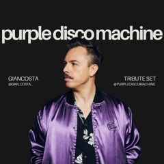 Purple disco machine tribute set