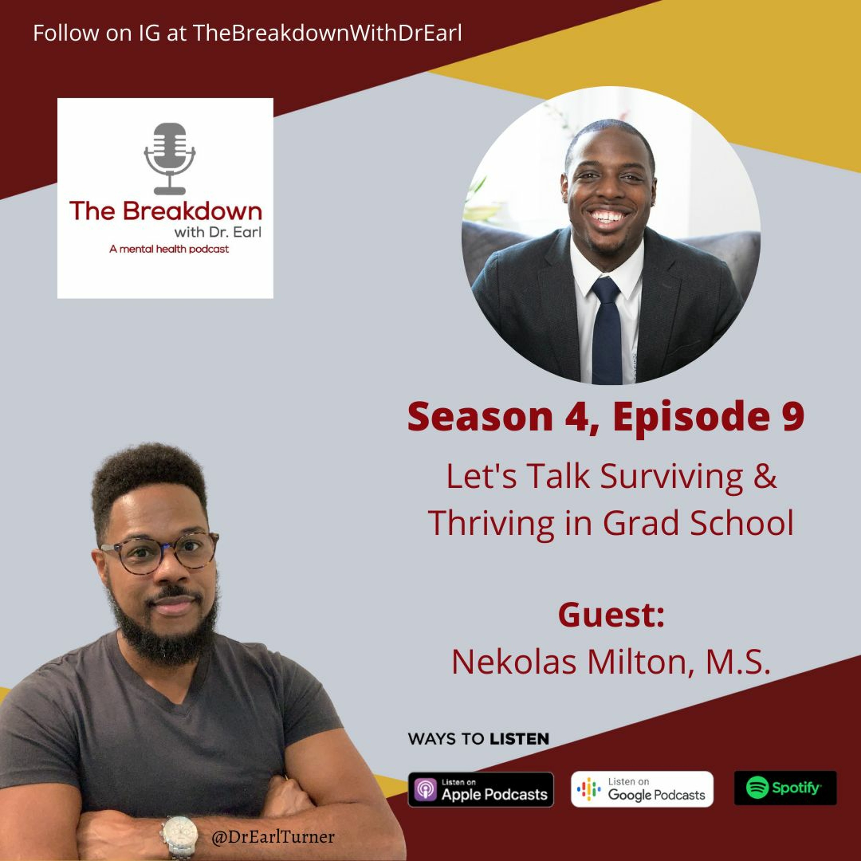 S4 E9 - Surviving and Thriving in Graduate School with Neko Milton episode artwork