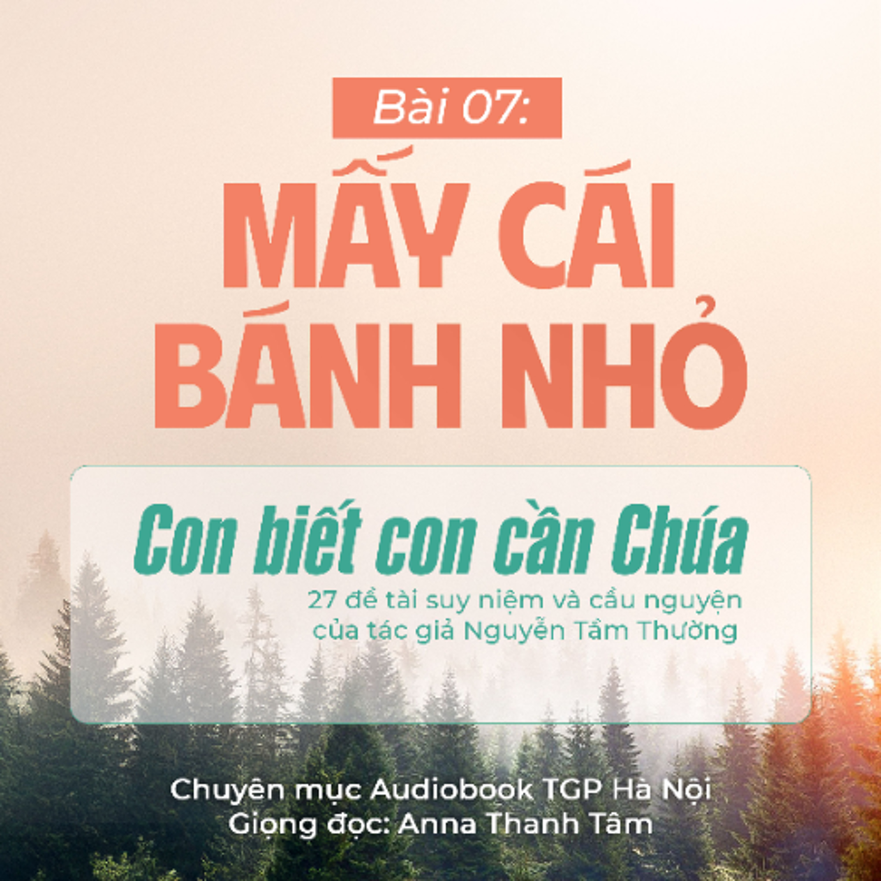 #07 Mấy cái bánh nhỏ || Con biết con cần Chúa || Tác giả Nguyễn Tầm Thường