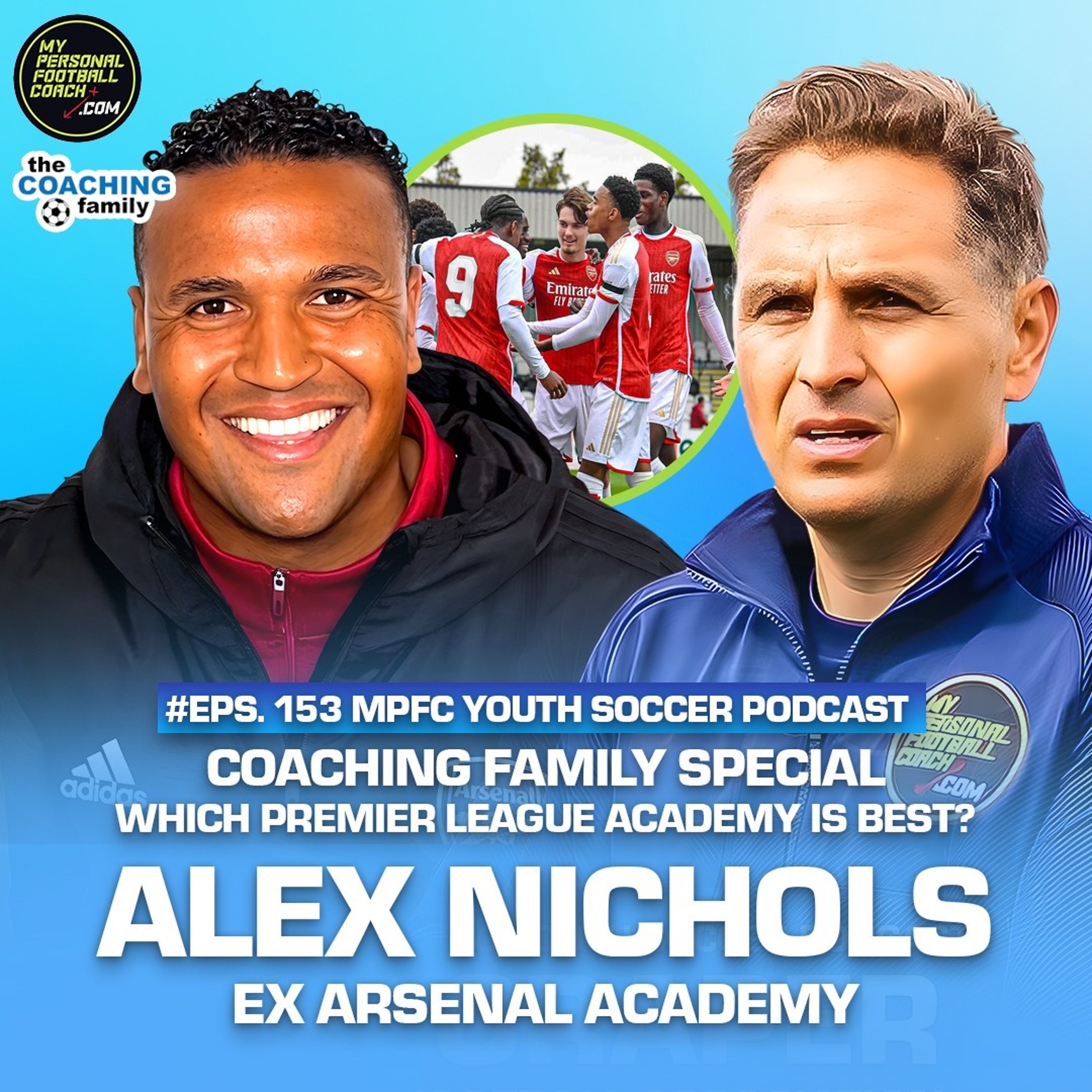 153 Coaching Family: Which Academy is best for your child with Alex Nichols Ex Arsenal
