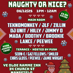 push 6/12/25 ye olde ramme inn mansfield pee wee b2b chris gloss