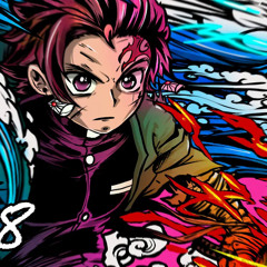TANJIRO RAP SONG   'Hinokami Kagura'   DizzyEight Ft. Samad Savage [Demon Slayer AMV]