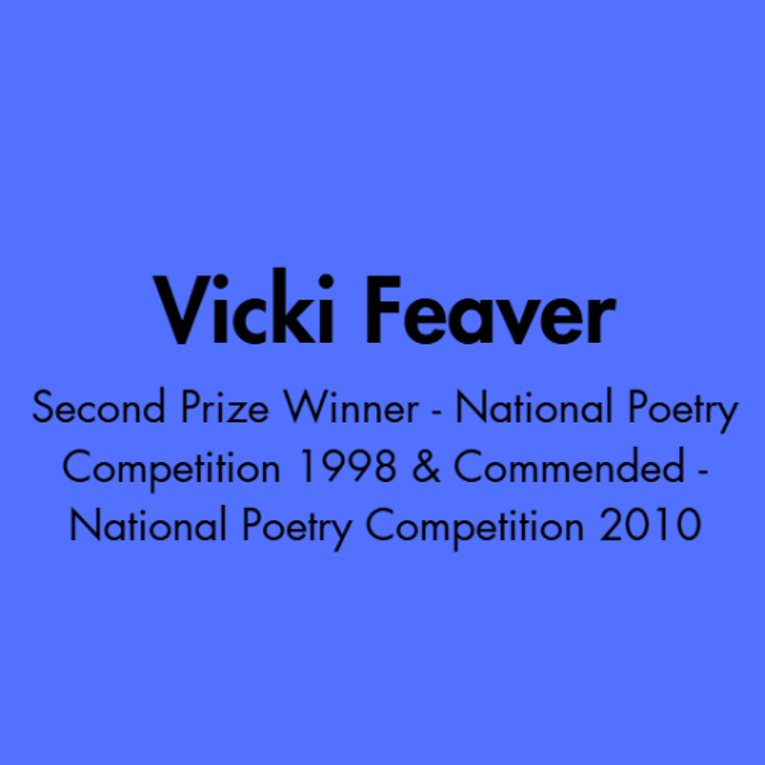 Vicki Feaver: Then and Now