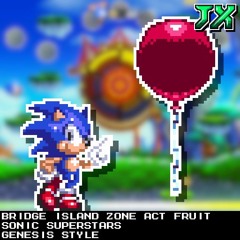 [16-Bit;Genesis]Bridge Island Zone Act Fruit - Sonic Superstars