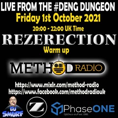 DJ SMURF @ Method Radio - Rezerection Warm Up Party