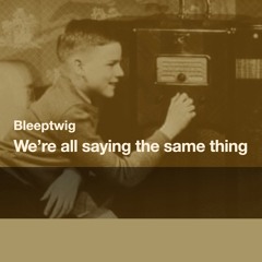 We're all saying the same thing