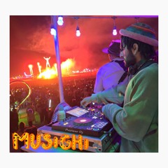 MUSiGHi - The Whale art car - Burning Man 2024 (during Man Burn)