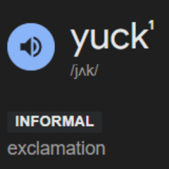 Yuck!