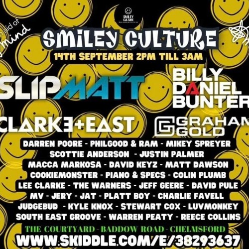 SMILEY CULTURE SET AT THE COURTYARD CHELMSFORD