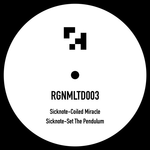 RGNMLTD003-Sicknote - Coiled Miracle/Set The Pendulum (Limited 10" Dubplate)(OUT NOW)