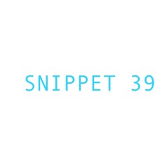 Snippet39